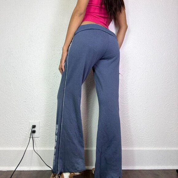 Y2k VICTORIAS SECRET PINK NAVY SWEATPANTS - Picture 4 of 4